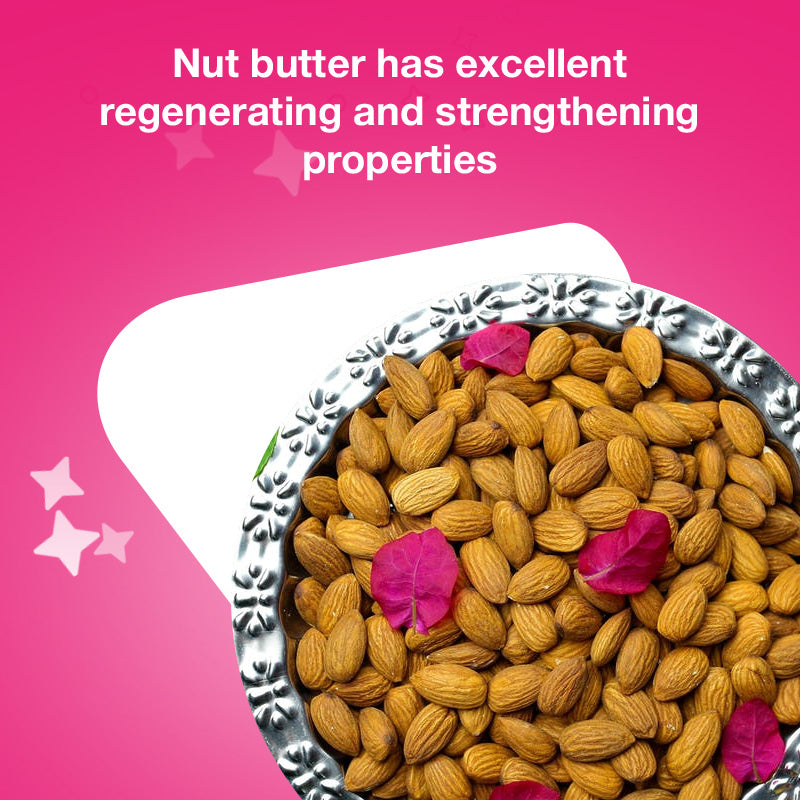 Nut butter has excellent regenerating and strengthening properties