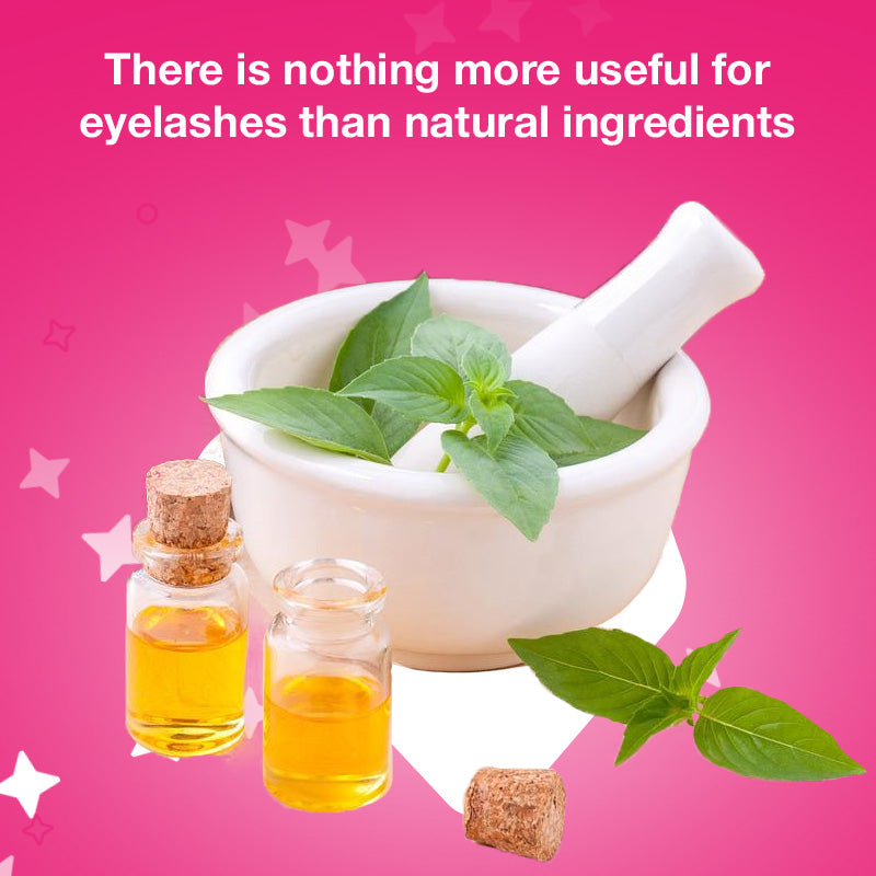 There is nothing more useful for eyelashes than natural ingredients