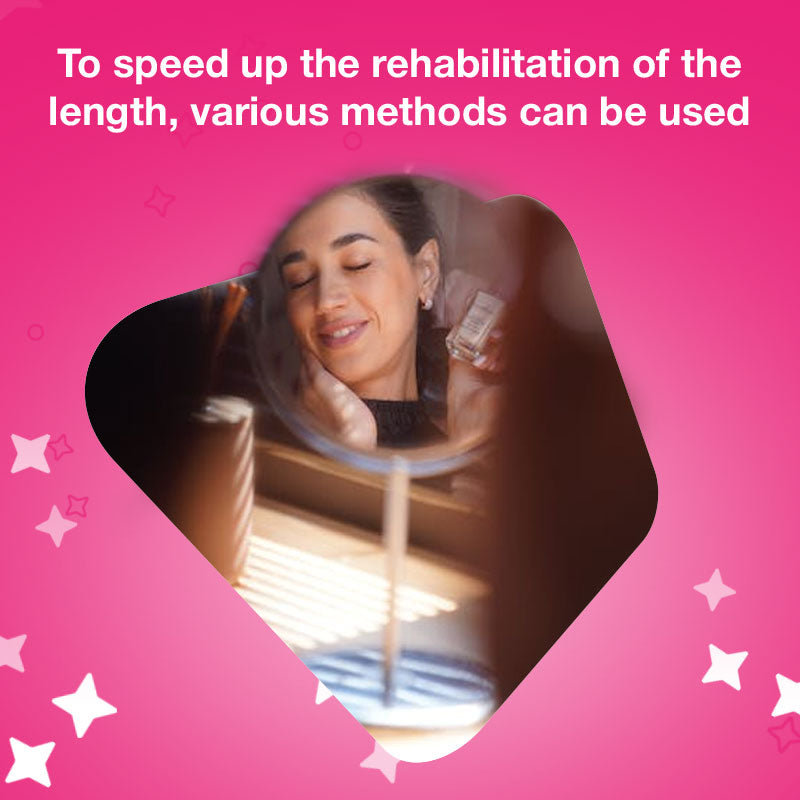 To speed up the rehabilitation of the length, various methods can be used