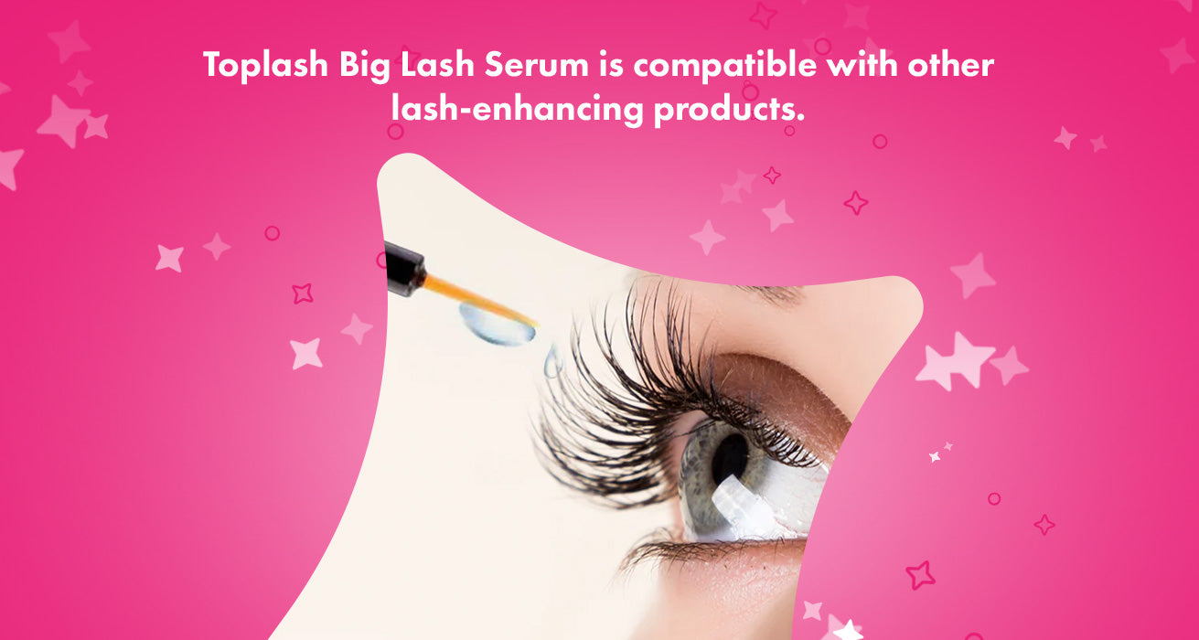 For optimal results and compatibility, consider using Toplash products in conjunction with the All Natural Lash Growth Serum
