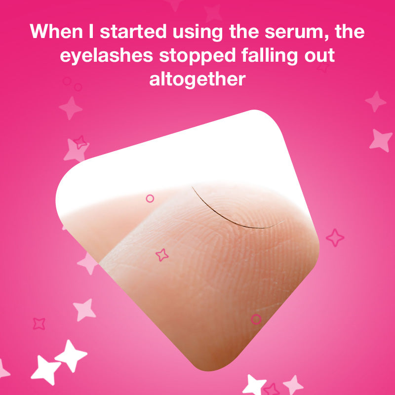 When I started using the serum, the eyelashes stopped falling out altogether
