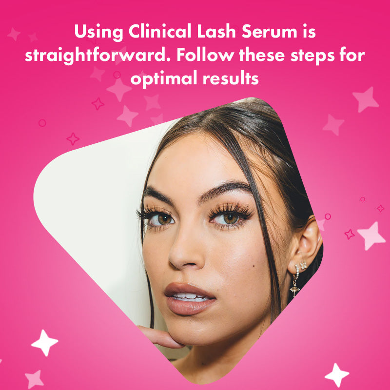 Clinical Lash Serum avoids harsh chemicals and synthetic compounds, making it a safer choice for your lashes and the delicate skin around your eyes.
