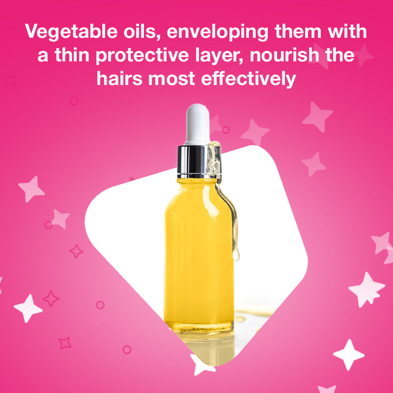 Vegetable oils, enveloping them with a thin protective layer, nourish the hairs most effectively