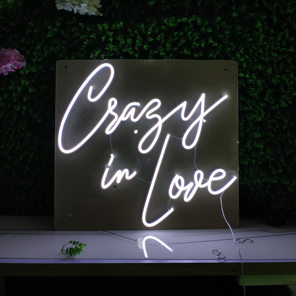 Led Neon Sign Crazy in Love – Sparkled UK