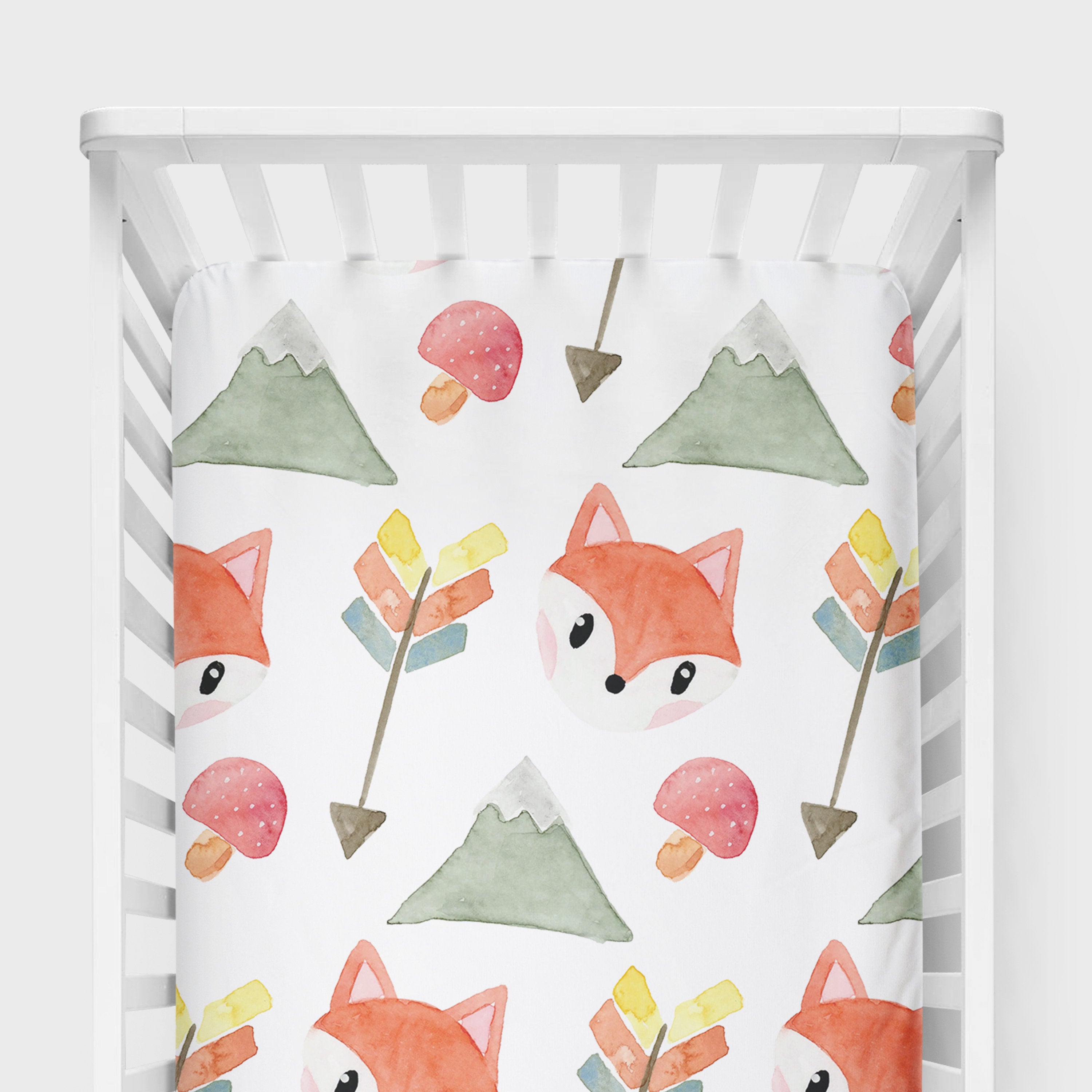 fox crib sheets