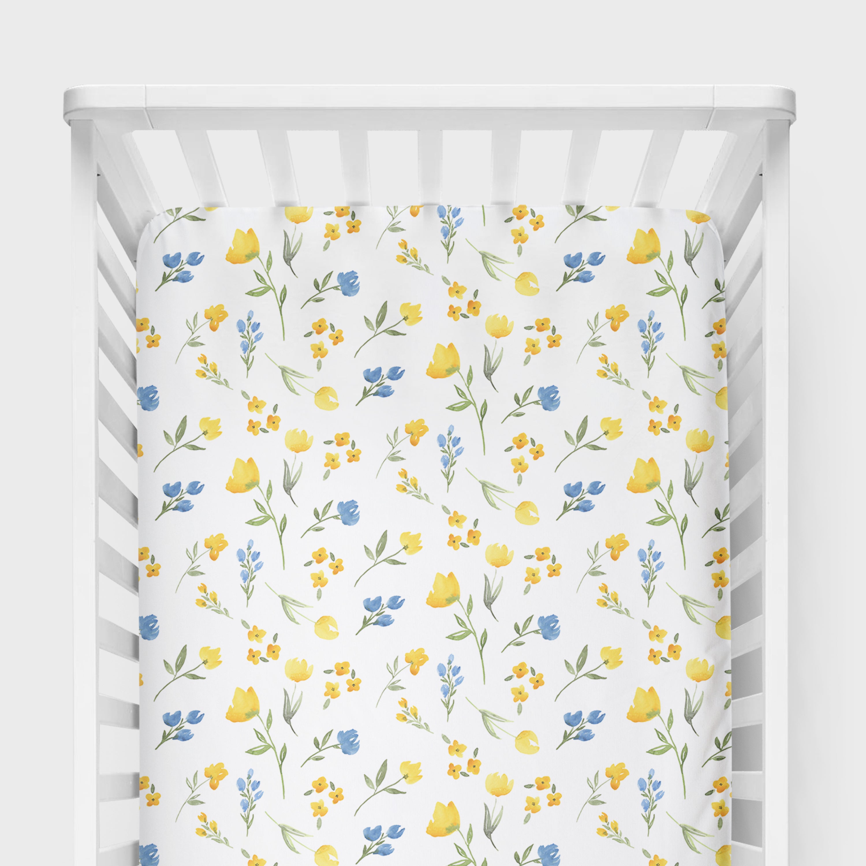 wildflower crib sheet