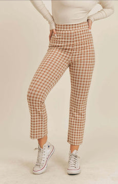 Plaid High Waisted Pants | Stylish and Versatile Trousers.