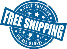 Free shipping on all orders in the US.