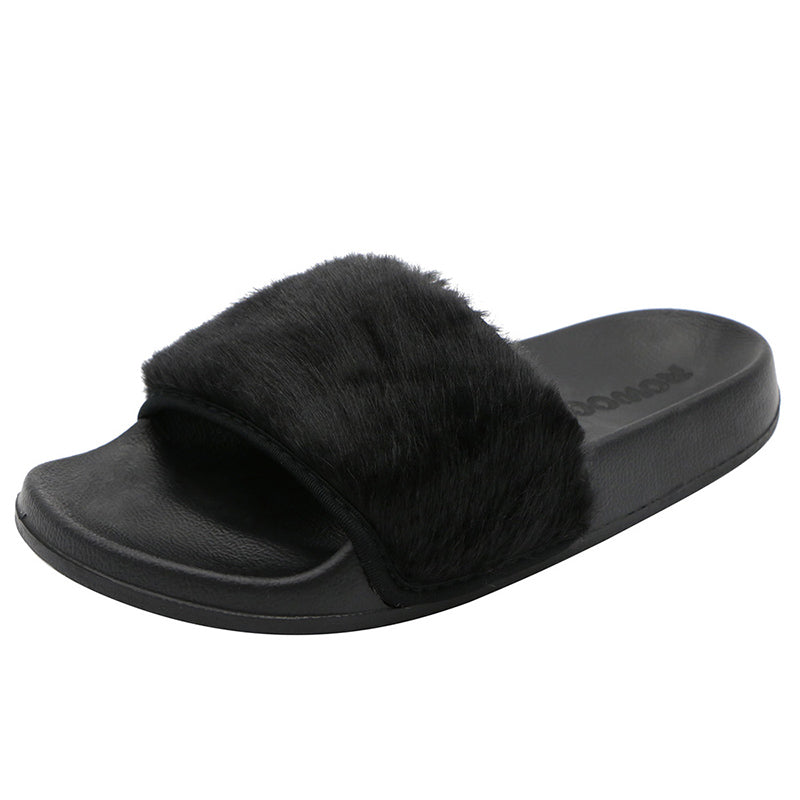 open toe ladies slippers