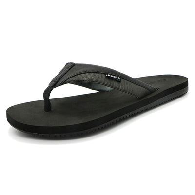 Men's Beach Flip Flops Leather Sandals 