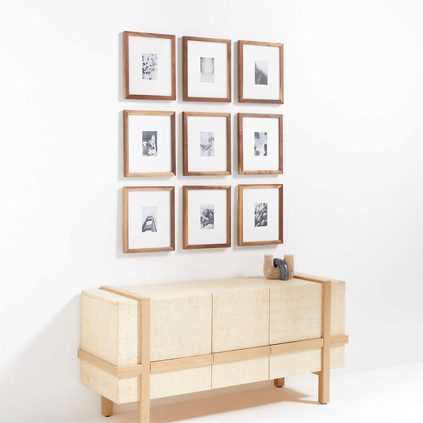 symmetrical gallery wall with link to products