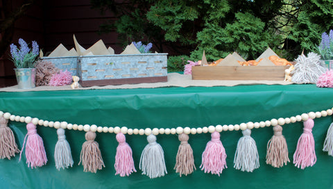Girls' Birthday Party Setup with Baskets