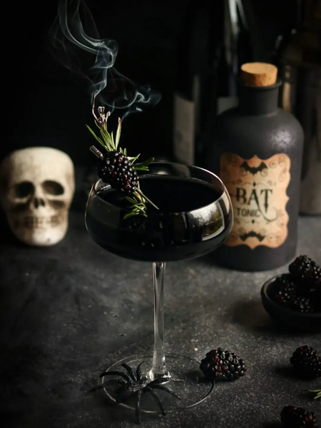 black window cocktail with link to recipe