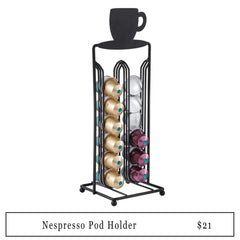 nespresso pod holder with link to product