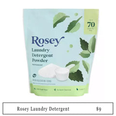 Rosey laundry detergent with link to product