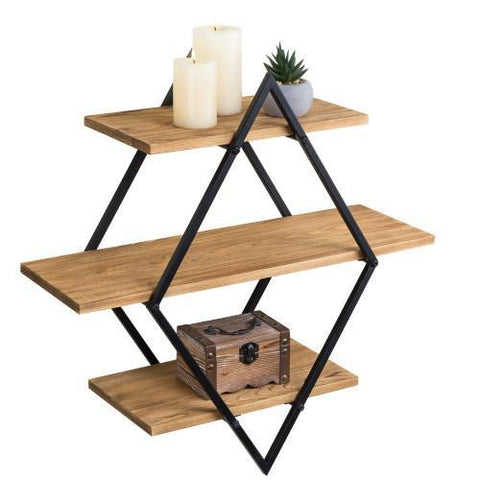 Burnt Wood Shelving Unit