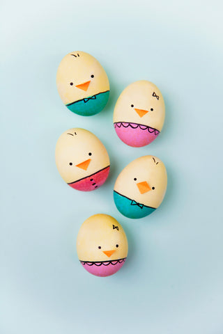 Easter Egg Chick Decor Idea