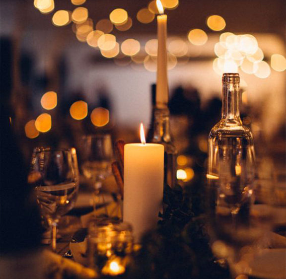 candlelit dinner party with link to ideas