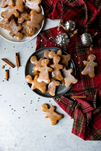 gingerbread men cookies with link to recipe