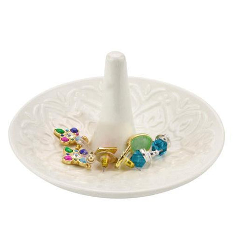 White Ceramic Ring Dish