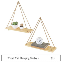 wooden shelves with link to product