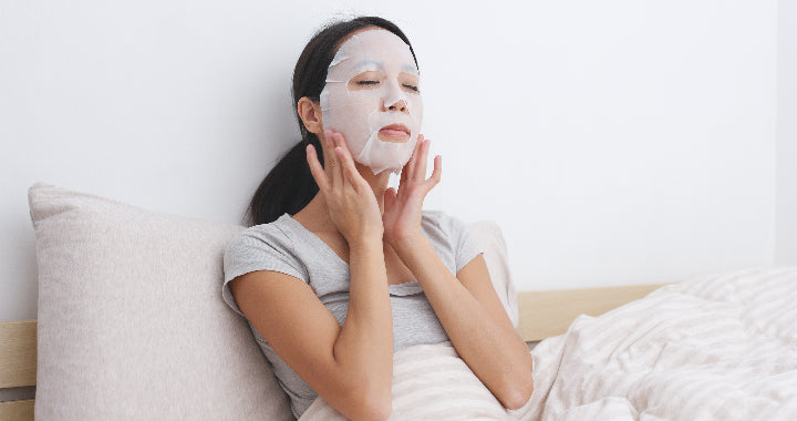 Woman with Face Mask