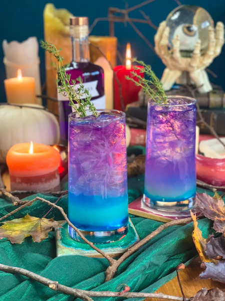 witches brew cocktail with link to recipe