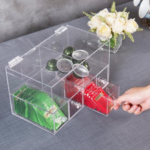 acrylic tea box organizer