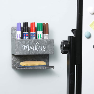 Wall Mounted Black Metal Whiteboard Marker Holder, Office Supplies Sto –  MyGift