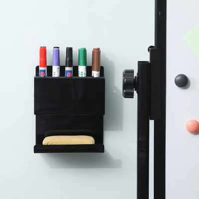White Acrylic Dry Erase Whiteboard Marker & Eraser Holder Stand – MyGift