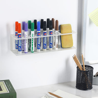 Wall Mounted Black Metal Whiteboard Marker Holder, Office Supplies Sto –  MyGift