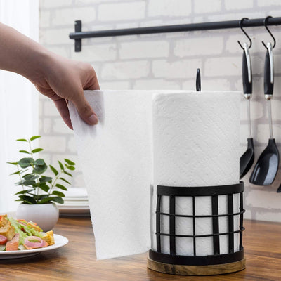 Whitewash Beaded Paper Towel Holder, Paper Towel Holder, Kitchen 