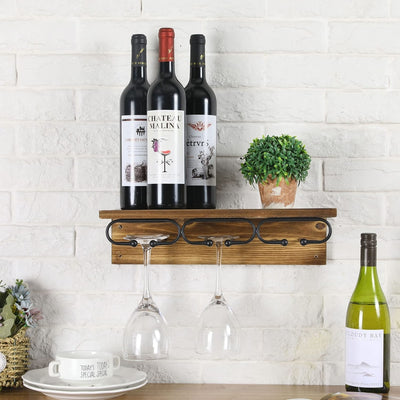 Under Cabinet Mounted Copper Tone Metal Wire Frame Wine Glass Storage –  MyGift