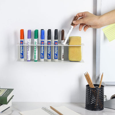 Black Acrylic Wall Mounted Office Supplies Holder, Whiteboard Accessor –  MyGift