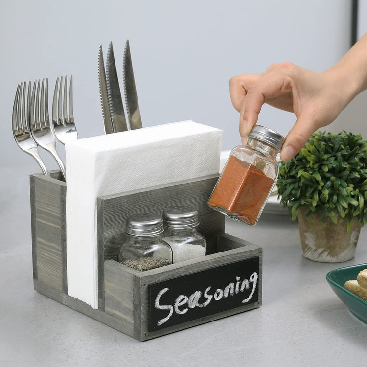 turnable4 woodsalt and pepper caddy