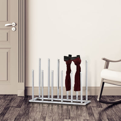 Vesici Metal Freestanding Boot Rack Wall Mounted Boot Rack Organizer Tall  Boots Stand Alone Shoe Holder 6 Pairs Tall Boots Inverter Holder, Store  Tall