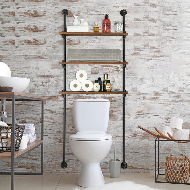 VECELO Over The Toilet Storage Rack/Freestanding Bathroom Organizer wi