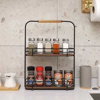 Kitchen Details Industrial Collection Tablet and Utensil Holder in Matte Black, Size: 6.69 inch x 5.51 inch x 7.48 inch