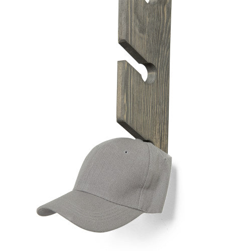 Vintage Gray Wood Baseball Cap Racks, Set of 2 – MyGift