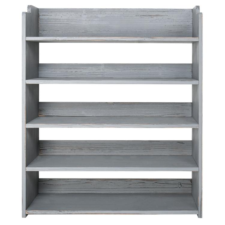 black wood shoe rack