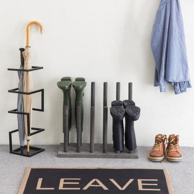 Rustic Torched Wood Entryway Shoe Storage Rack – MyGift