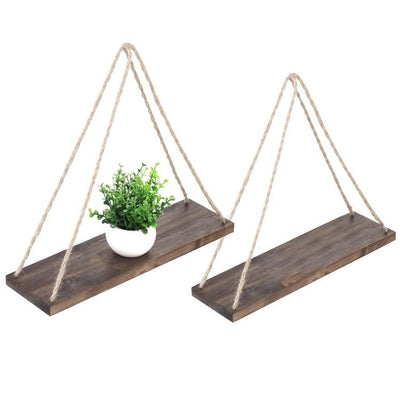 Hang a Rope Swing Shelf - Deeply Southern Home