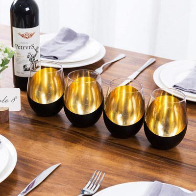 Copper-Dipped Wine Glasses, Set of 4 – MyGift