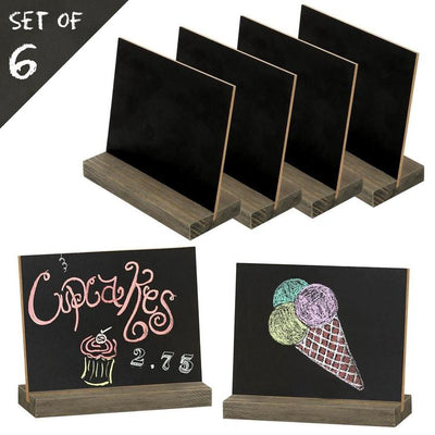 Mini Chalkboard Tabletop Sign, Reusable Double-Sided Small