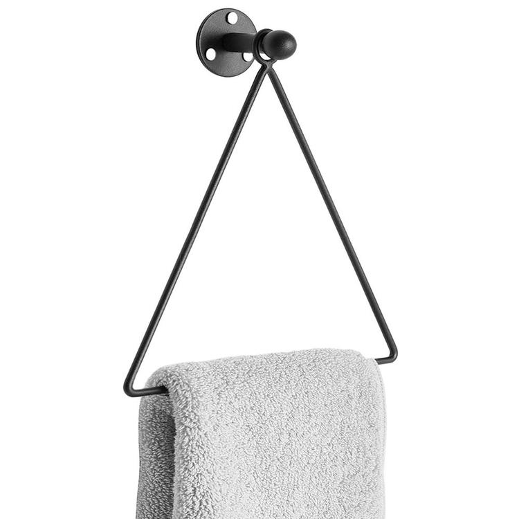 Towel Ring Buy Black Metal Bath Towel Holder Online Mygift