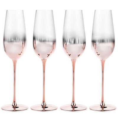 Copper Stemless Champagne Flute Glasses, Set of 4 – MyGift