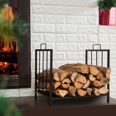 Rustic Torched Wood Entryway Shoe Storage Rack – MyGift