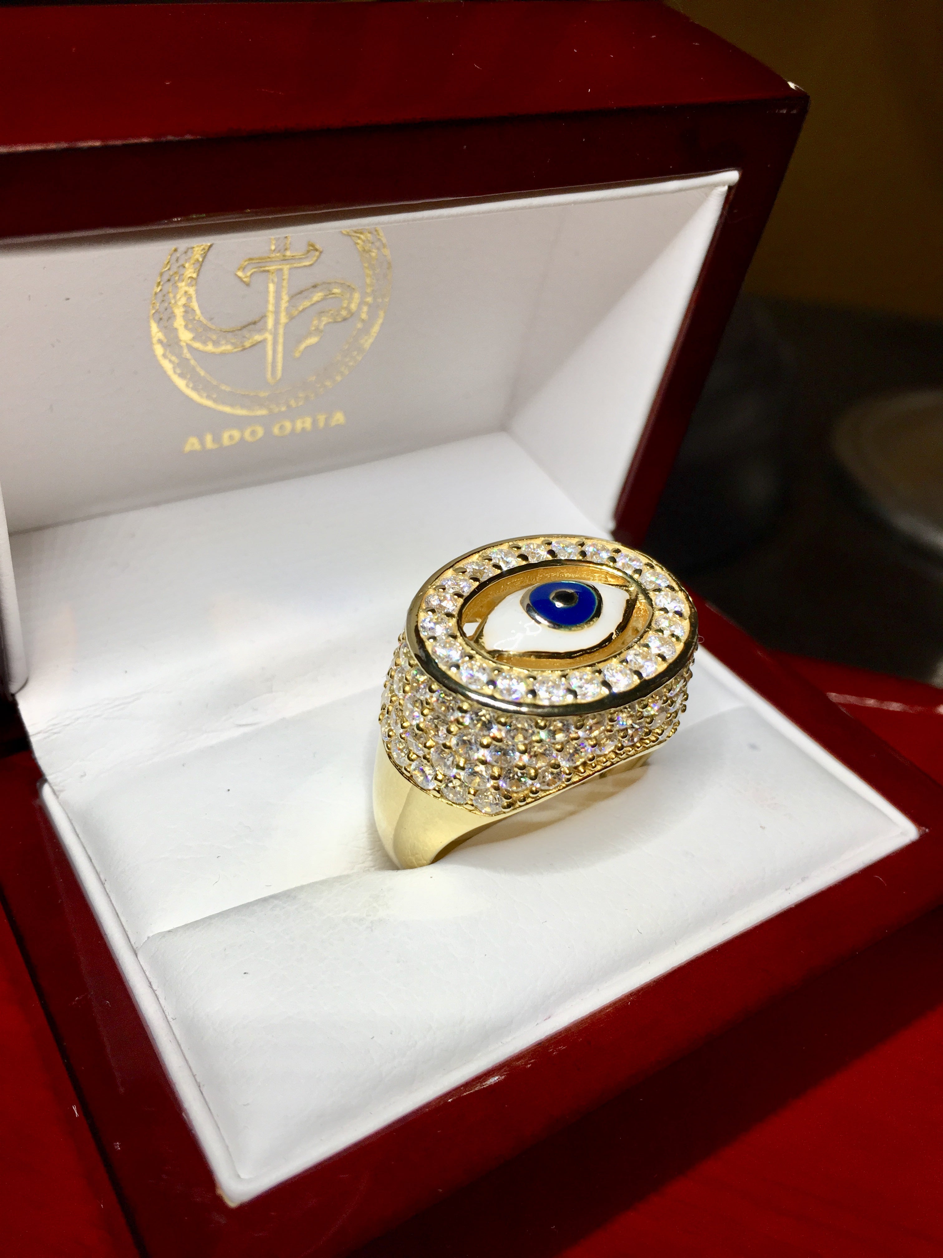 Evil eye Protección ring.