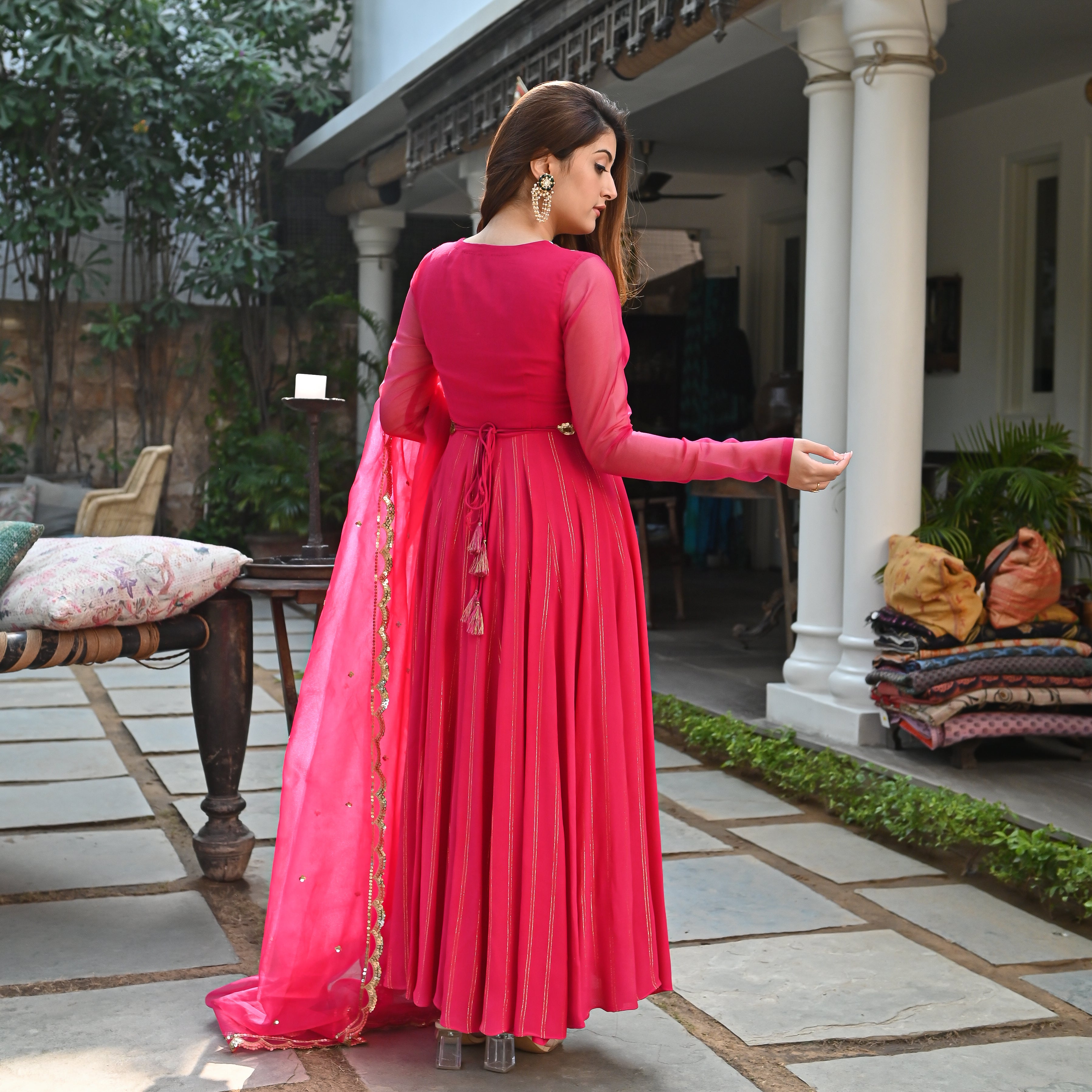 Formal pink salwar suit | Buy Nurjahan Suit Set | Urbanstree – UrbanStree