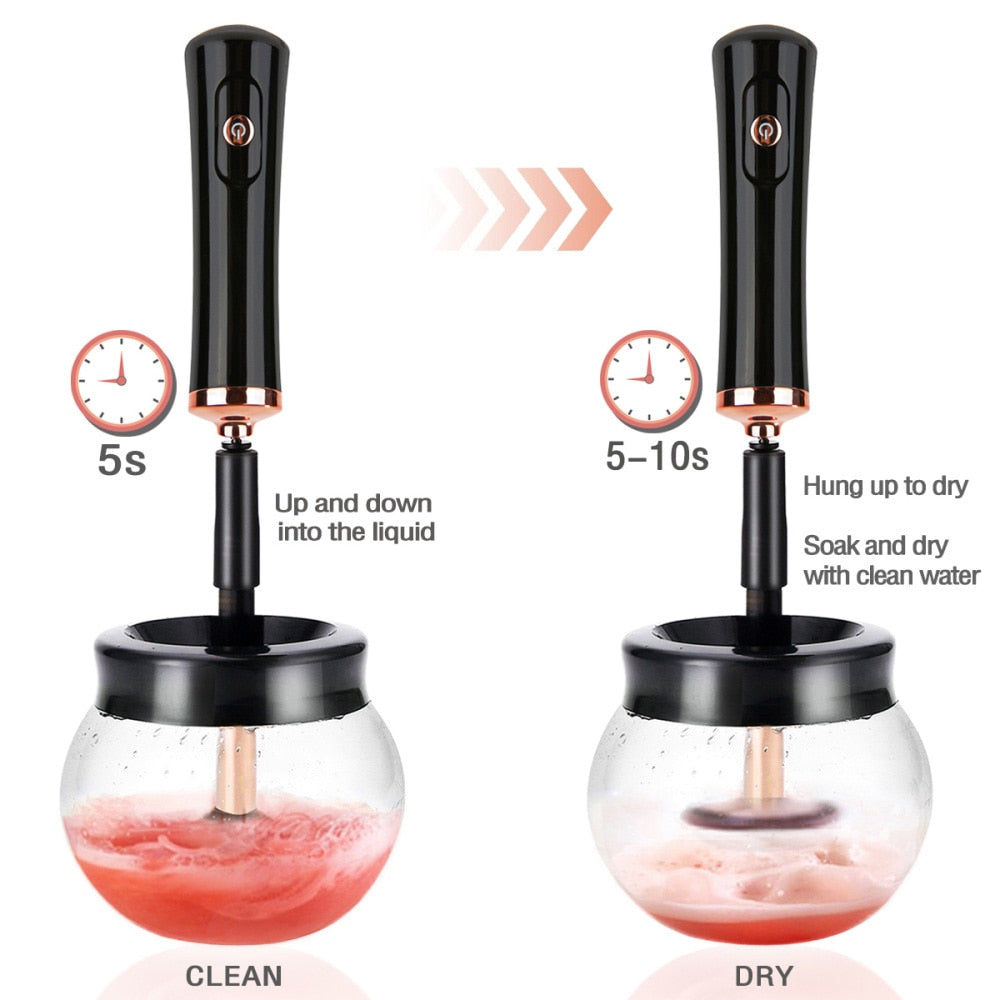 makeup brush self cleaner